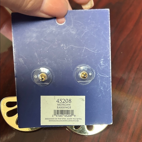 Michelle McDowell Gold Earrings - Picture 2 of 2